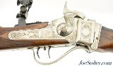 Engraved Pedersoli 1874 Sharps Sporting Deluxe w/ Creedmore Sight 45-70 - 6 of 15