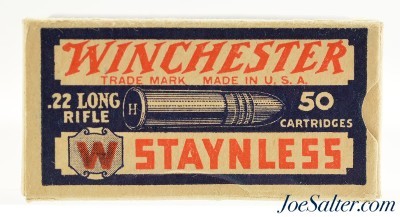Crisp Winchester 22 LR Staynless Made in USA 1927 Issues Army Lot Marked