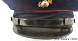 U.S. Military WWII USMC Dress Blue Uniform Visor Cap - 4 of 9