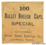 US Cart Co. Govt Special 22 BB Caps Thompson-Hoffer Sub Cal 1903 Rifle Ammo