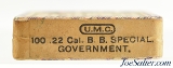 Sealed! UMC 22 Cal B.B. Caps Government Cartridges Thompson-Hoffer - 3 of 6