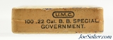 Sealed! UMC 22 Cal B.B. Caps Government Cartridges Thompson-Hoffer - 5 of 6