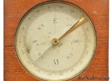 Antique Mahogany French made Pocket Compass - 3 of 8