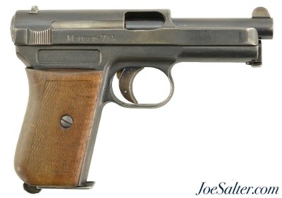 WW2 Mauser Model 1914 Pocket Pistol with Danzig Polizei Unit Marking