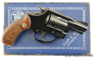 Excellent Boxed Smith & Wesson 38 Spl Pre-Model 36 Mfg 1956 Flat Latch