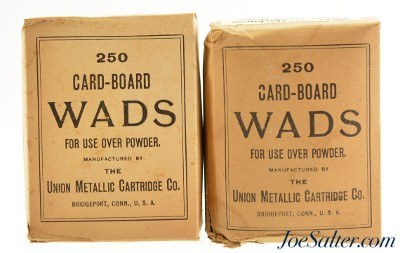 2 Vintage UMC Boxes of No. 10 Cardboard Wads