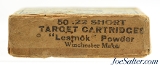 Full & Sealed! Winchester 22 Short "Lesmok" Target Ammo WWI Era 1914 Issue - 4 of 6