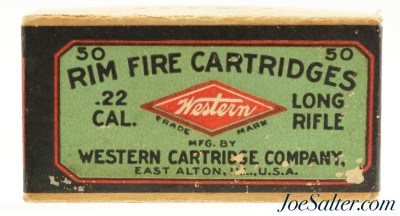 Sealed! Western Cartridge Co. 22 LR BP Second Diamond Logo Issue 1912