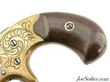 Antique Engraved Colt Open Top Pocket 22 RF Revolver Built 1875 - 5 of 12 Antique Engraved Colt Open Top Pocket 22 RF Revolver Built 1875 - 5 of 12