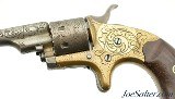 Antique Engraved Colt Open Top Pocket 22 RF Revolver Built 1875 - 6 of 12 Antique Engraved Colt Open Top Pocket 22 RF Revolver Built 1875 - 6 of 12