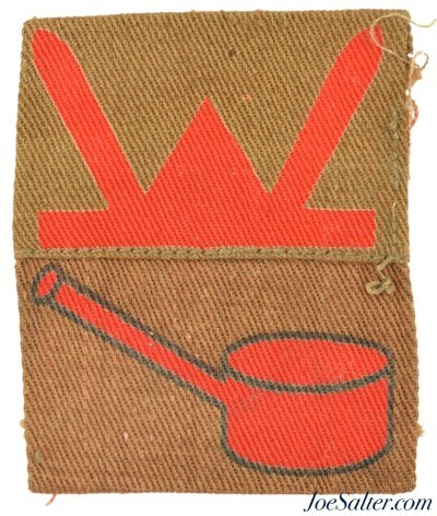 Scarce WWII 4th Bn Welch Regiment, 53rd Welsh Division Arm Patch