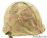 WWII Early Front-Seam Fixed Bale M1 Helmet with Liner