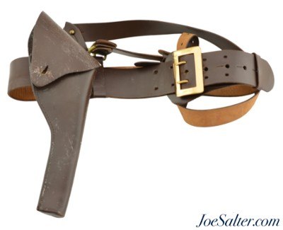 Vintage Sam Brown Military Leather Belt Service Shell Cordovan Men's 36"