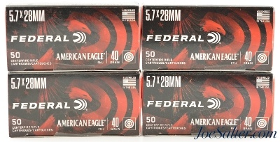 Federal AE 5.7x28 FN 40gr. FMJ Ammo AE5728A 200ct.