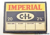 Vintage CIL Imperial 20ga. 2 3/4" Primed Waterproofed Paper Shells 50pc - 2 of 3