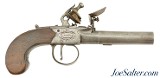 British Iron-Frame Flintlock Turn-Off Pistol by Girdler