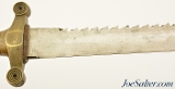 Swiss Model 1842 Pioneers Sawtooth Gladius Short Sword + Leather Scabbard - 4 of 14