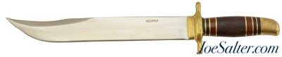 Rare John Nelson Cooper Custom Thorp Style Bowie Knife 1968-69 11 3/4"
