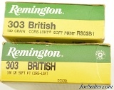 Full Box Remington 303 British Ammo 180 Grain CORE-LOKT Soft Point 40 Rounds - 2 of 3