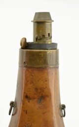 British "Batty" Copper "Indian Hunter" Powder Flask - 4 of 8
