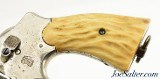 Pre-War Smith & Wesson 44 Hand Ejector Nickel Revolver Mfg 1923 Jigged Bone Stocks - 2 of 15