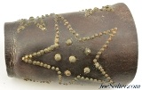 Antique Leather Star Cowboy Roping Cuffs late 1800s - 6 of 9