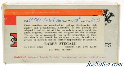 8mm Lebel Revolver Hand-loads 50 Rounds