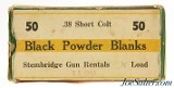 1950's Stembridge Gun Rental 38 Short Colt Black Powder Blanks