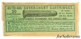 Full & Sealed! Pre-WWI Box Winchester 45-70-405 Government BP Ammo Trapdoor