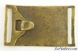 Original Pattern 1851 Officers Sword Belt Buckle Plate with Keeper - 3 of 4