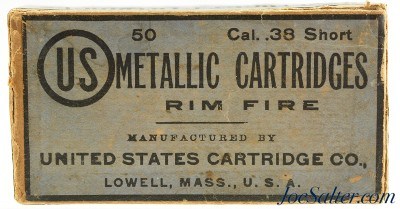 Full & Sealed! US Cartridge Co. 38 Short Rim Fire Black Powder Ammo