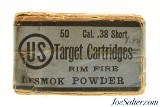 Full & Sealed! US Cartridge Co. 38 Short Rim Fire Black Powder Ammo - 3 of 6