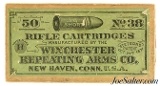 Early Sealed! Winchester 38 Short Rim Fire Ammo Model 1885 Black Powder Circa 1890