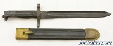 Original WWI Italian Vetterli M1870/87 Shortened Bayonet with Scabbard - 2 of 11
