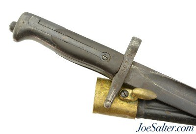 Original WWI Italian Vetterli M1870/87 Shortened Bayonet with Scabbard