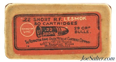 Sealed! Remington 22 Short Combined Logo Incorporated Series Excellent