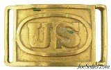 Original US 1872 Pattern Belt Plate with Keeper