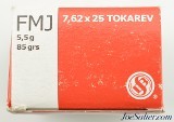 Sellier & Bellot 7.62x25 Tokarev 85gr. 250rnds - 2 of 3