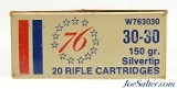 Winchester Bicentennial "76" Box 30-30 Win Ammo 150 Grain Silvertip - 5 of 7