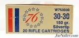 Winchester Bicentennial "76" Box 30-30 Win Ammo 150 Grain Silvertip - 3 of 7