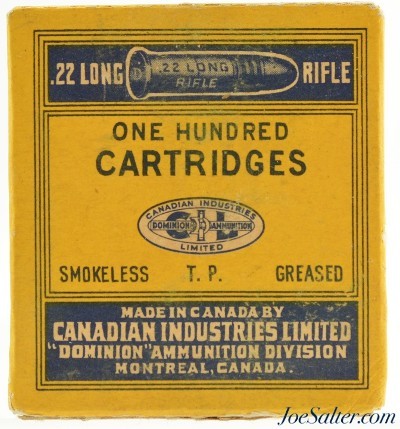 WW2 Canadian Military CIL Dominion 100 round Pack 22 LR Ammo