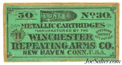 Excellent Sealed! Winchester 30 Long Rim Fire Ammo 1870's