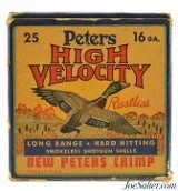 Peters Paper 16 Gauge High Velocity Shotgun Shells Flying Mallard No. 7 ½