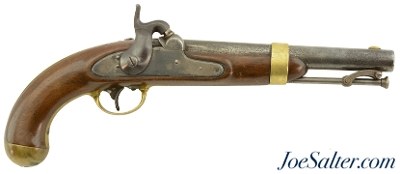 Antique US Model 1842 Percussion Pistol by Aston