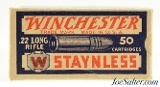 Crisp Winchester 22 LR Staynless Made in USA 1927 Issues Army Lot Marked