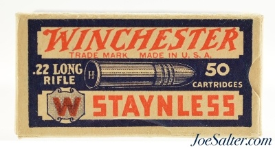 Crisp Winchester 22 LR Staynless Made in USA 1927 Issues Army Lot Marked