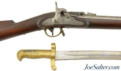 Very Rare Civil War Merrill Breech-Loading Rifle with Original Bayonet 1 of 770
