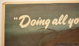 Original WWII Poster "Doing all you can brother?" 1943 War Bonds - 6 of 9