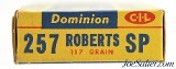 Dominion 257 Roberts 117gr. SP 20 Rounds - 3 of 7