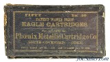 Rare Phoenix Metallic Cart Co. 30 Cup Fire Ammo Full Box Eagle Arms Plant's Mfg - 1 of 7